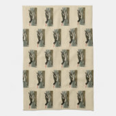 オッパイ牡蠣キャッチャー – オードボンズバードオブアメリカ キッチンタオル (縦)