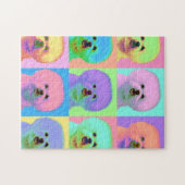 オップアート- Bichon Frise - Cody ジグソーパズル (横)