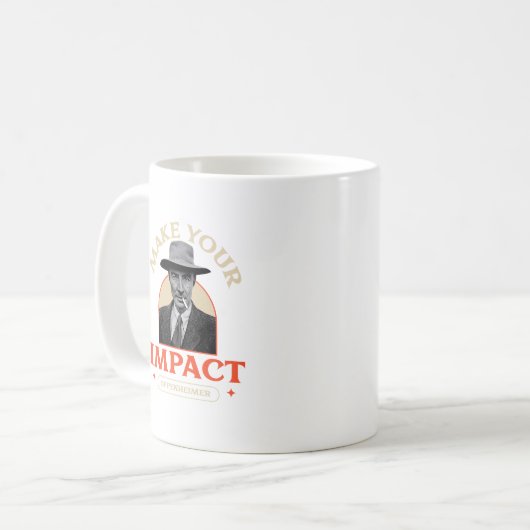 オッペンハイマーがあなたのインパクトを大きく変える コーヒーマグカップ (正面左)