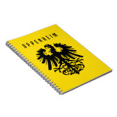 オッペンハイム市エンブレムドイツのシンボルコートアームズフラ ノートブック (右側)