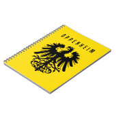 オッペンハイム市エンブレムドイツのシンボルコートアームズフラ ノートブック (左側)