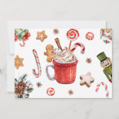 オッホーおもしろいクリスマスウィンターセクード誕生日 招待状 (裏面)