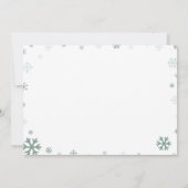 オッホーおもしろいクリスマスサンタファースト誕生日 招待状 (裏面)