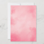 オッホーおもしろいピンククリスマス誕生日招待状 招待状 (裏面)