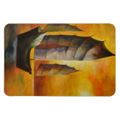 オッレ中国のーとイエローのジャンク マグネット (横)