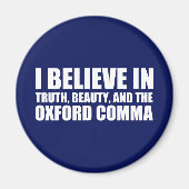 オッ信じクフォードコンマのユーモアで マグネット (正面)