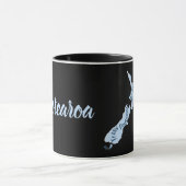 オテアロアニュージーランドの地図、NZマオリ語 マグカップ (中央)