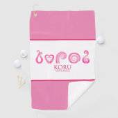 オテアロアニュージーランドコル族 – ピンク ゴルフタオル (インサイチュ)