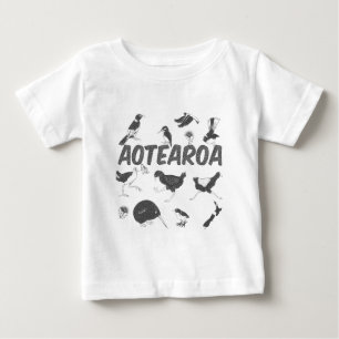 オテアロア鳥NZ ベビーTシャツ