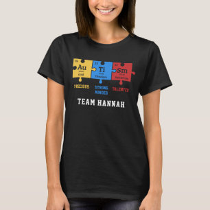 オティズム認知ケミストリーギークパズルカスタム Tシャツ