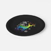 オディア私は同性愛者おもしろいLGBTゲイレズビアンクリスマス ペーパープレート (アングル)