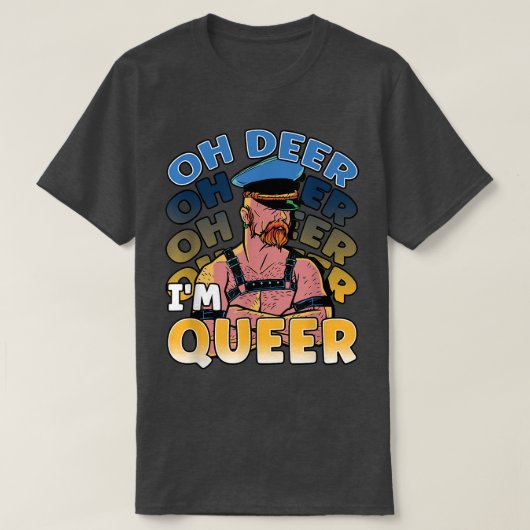 オディア私は同性愛者レインボーLGBTプライド  Tシャツ (デザイン正面)