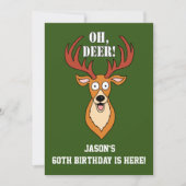 オディア60誕生日パーソナライズされた招待状 招待状 (正面)