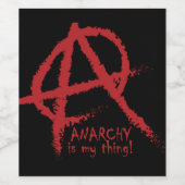 オディティ無政府状態は私のもの ワインラベル (シングルラベル)