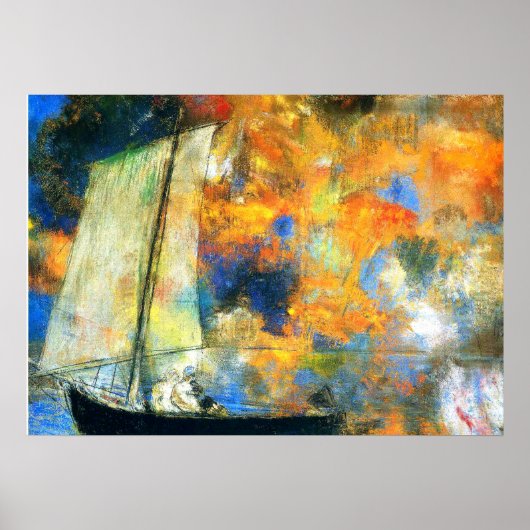 オディロンリドン – フラワークラウド ポスター (正面)