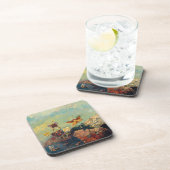 オディロンレドン蝶ヴィンテージ象徴芸術 コースター (右側)