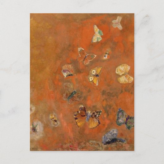 オディロン・リドン葉書による蝶の喚起 ポストカード (正面)