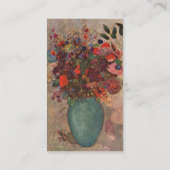 オディロン・ルドンのトルコの花瓶 名刺 (裏面)