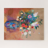 オディロン・ルドンの絵画「花束」 ジグソーパズル (横)