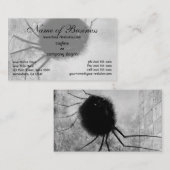 オディロン・ルドンの『微笑む蜘蛛』 名刺 (正面/裏面)