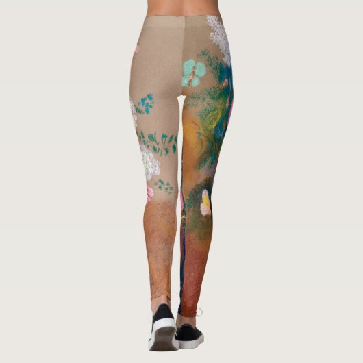 オディロン・ルドンはレギンスによって絵を描かれた花を印刷しました レギンス (裏面)