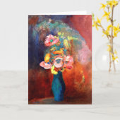 オディロン・ルドン-花の空気のようなつぼ カード (黄色い花)