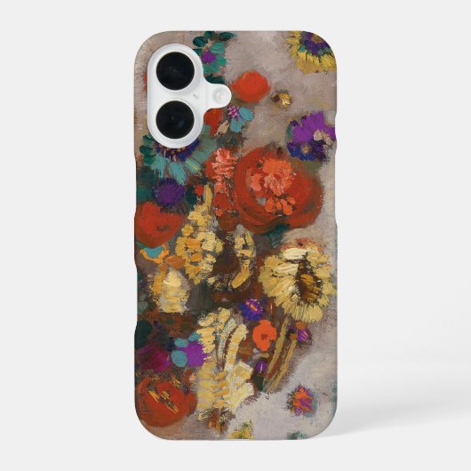 オディロン・ルドン「花束」 iPhone 16ケース (裏面)