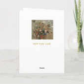 オディロン・ルドン、静物（花）、母の日 カード (裏面)