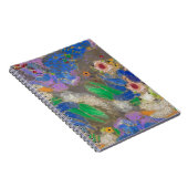 オディロン・レドンの抽象芸術の花背。 ノートブック (右側)