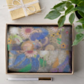 オディロン・レドンの抽象芸術の花背。 薄葉紙 (ギフト)