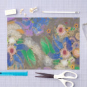 オディロン・レドンの抽象芸術の花背。 薄葉紙 (クラフト)