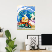 オディロン・レドン – アポロ緑の怪物に乗る ポスター (ホームオフィス)