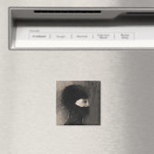 オディロン・レドン・アーマー。ダークウーマン顔象徴主義 マグネット (インサイチュ (食洗機))