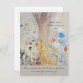 オディロン・レドン・ブッダCC0211花の奇跡 ポストカード (正面/裏面)