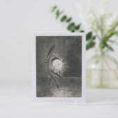 オディロン・レドン – 沼の花、頭の人間 ポストカード (スタンド正面)