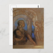 オディロン・レドン – 神秘的な騎士(オイディプス,スフィンクス) ポストカード (正面/裏面)