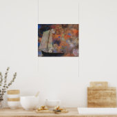 オディロン・レドン、花絵画雲、 ポスター (キッチン)