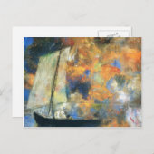 オディロン・レドン – 花雲 ポストカード (正面/裏面)