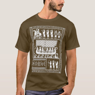 オディンオンスリプニールとバイキング戦士ノルセミートーロ Tシャツ