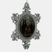 オディンズウォルフオーナメント スノーフレークピューターオーナメント (左)