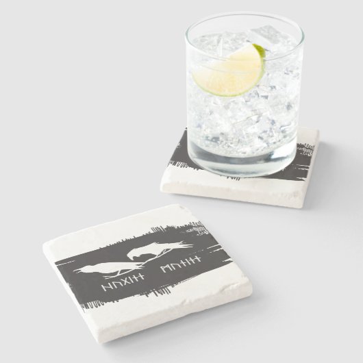 オディンハンマーラーンズバイキング神話ヴァルハラ ストーンコースター (横)