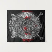 オディンラヴェンス剣バイキング神話カナダ国旗 タペストリー (正面(横))