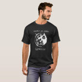 オディンリネットパーソナライズされた狼 Tシャツ (正面フル)