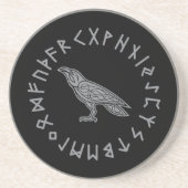 オディンレイヴンバイキング神話ルーン コースター (正面)