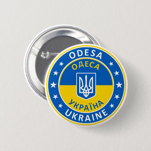オデサウクライナ 缶バッジ (正面&裏面)
