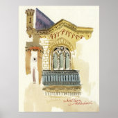 オデサフィルハーモニー劇場の窓 ポスター (正面)