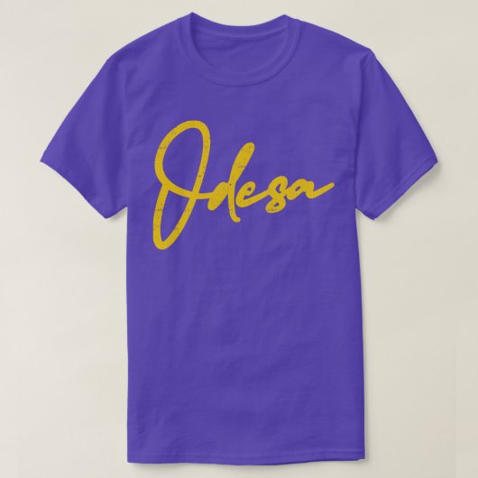 オデサヴィンテージフェードデザイン Tシャツ (デザイン正面)