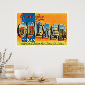 オデッサテキサス州TXオールドヴィンテージトラベル土産 ポスター (キッチン)