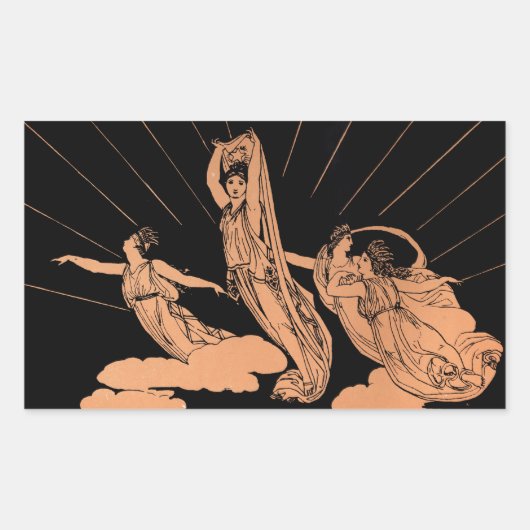 オデッセイをホームラン 長方形シール (正面)