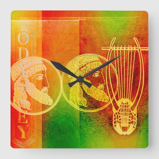 オデッセイスクエアウォールクロック スクエア壁時計 (正面)